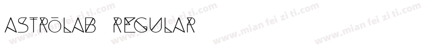 Astrolab Regular字体转换